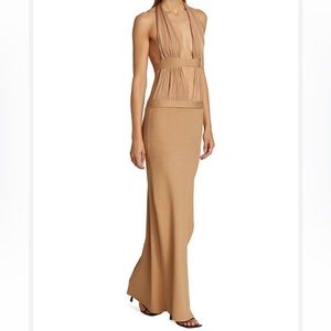 Aya Muse Osier Halter Dress